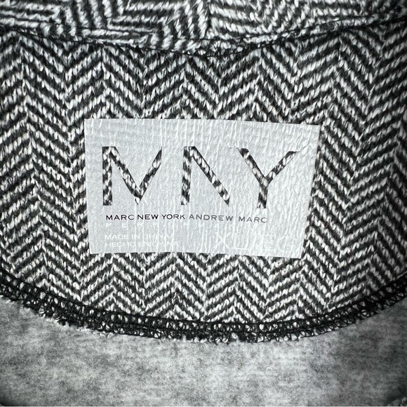 Marc New York Andrew Marc Performance Jacket XL Herringbone Black White Gray - Picture 3 of 16